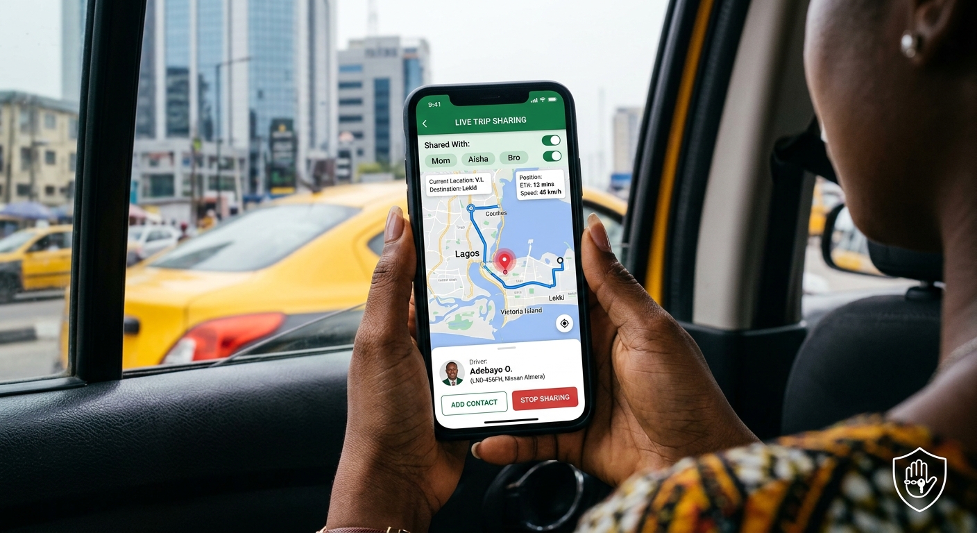Trip sharing live location